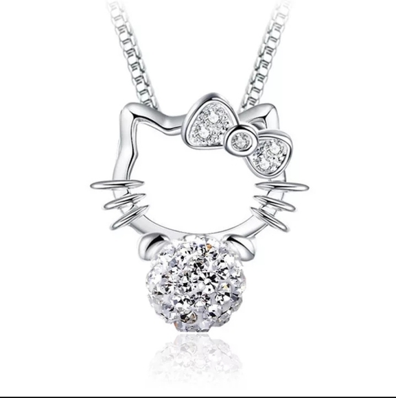Accessories - 🥳🥳HP🥳🥳Sterling Silver Hello Kitty Necklace